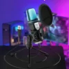 USB Game Microphone with RGB Lighting
