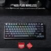 1173c269-7bee-4713-8ca1-f4e213838bb6.jpg CORSAIR - K65 PLUS RGB 75% Wireless Mechanical Pre-Lubricated MLX Red Linear Switch Gaming Keyboard with Hot-Swappable Switches - Black/Gray