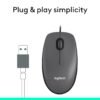 3192d647-1f84-409d-847e-71ac6b3f93a2.jpg Logitech - M100 Wired Optical Ambidextrous PC Mouse with 1000 DPI Optical Tracking - Wired - Gray