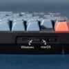 Keychron - V5 Max 96% Custom Wireless RGB Mechanical Keyboard with Programmable QMK/VIA Hot-Swappable Red Switch - Black
