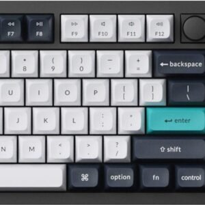 46a56b2a-61b3-4234-a317-9cab25cd8691-scaled-1.jpg Keychron - Q6 Max 100% Custom Wireless RGB Mechanical Keyboard with Programmable QMK/VIA Hot-Swappable Brown Switch - Black