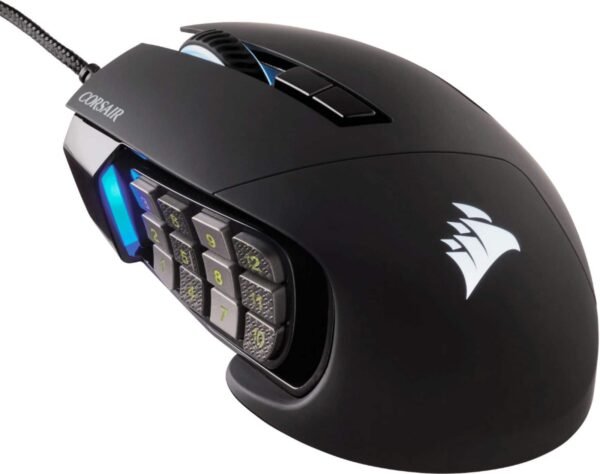 6393997_sd.jpg CORSAIR - Scimitar RGB Elite Wired Optical Gaming Mouse with 17 Programmable Buttons - Wired - Black