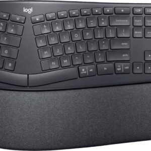 6395346_sd.jpg Logitech - ERGO K860 Ergonomic Full-size Wireless Keyboard for Windows and Mac with Palm Rest - Black