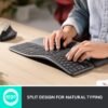 6395346cv11d.jpg Logitech - ERGO K860 Ergonomic Full-size Wireless Keyboard for Windows and Mac with Palm Rest - Black