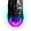 SteelSeries - Aerox 9 Wireless Ultra Lightweight Honeycomb Water Resistant RGB Optical Gaming Mouse With 18 Programmable Buttons - Wireless - Black