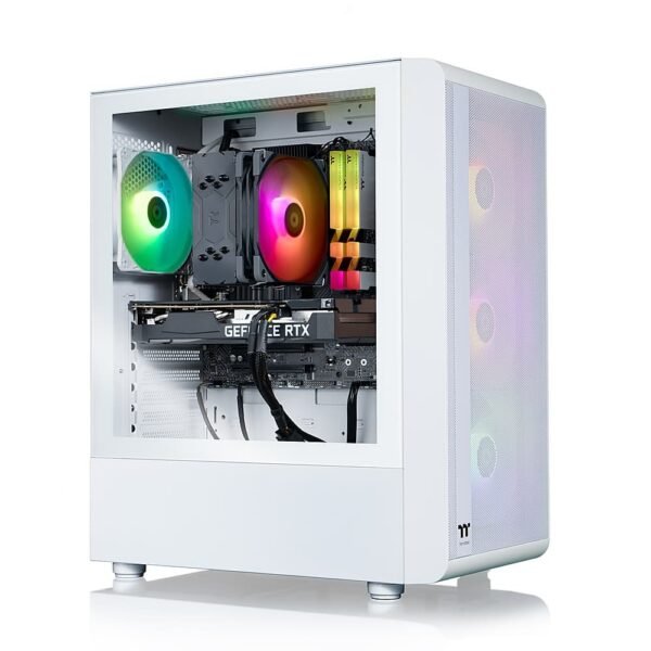 6560191_sd.jpg Thermaltake - Quartz i350 R4 Gaming Desktop - 12th Gen Intel Core i5-12400F - 16GB Memory - NVIDIA GeForce RTX 3050 - 1TB NVMe M.2 - White
