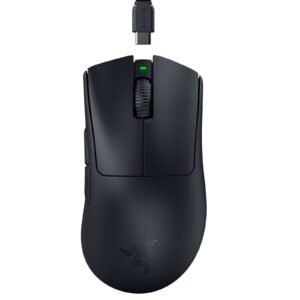 78a11840-9e20-4e9f-96bb-e855b2d99176.jpg Razer - DeathAdder V3 Pro Lightweight Optical Gaming Mouse with 90 Hour Battery - Wireless - Black