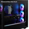 iBUYPOWER - Slate Gaming Desktop PC - AMD Ryzen 7 9800X3D, AMD Radeon RX 9070XT 16GB, 32GB DDR5 RGB,2TB NVMe SSD - Black