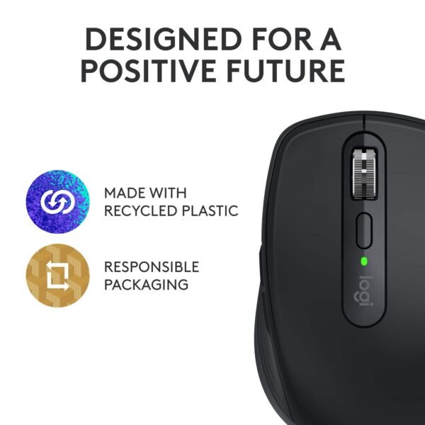 a53c3038-450d-4ba2-ac6a-e8059e2a9402.jpg Logitech - MX Anywhere 3S Wireless Bluetooth Optical Fast Scrolling Mouse with Programmable Buttons - Wireless - Black