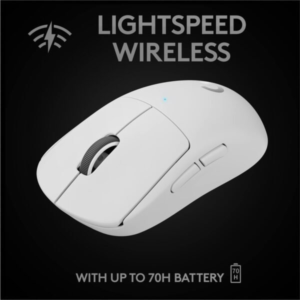 a7403e8a-23a4-445f-b7ff-64af4d430114.jpg Logitech - PRO X SUPERLIGHT Lightweight Wireless Optical Gaming Mouse with HERO 25K Sensor - Wireless - White