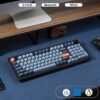 f2c6e6fd-5954-4106-a797-68bf3c80553e.jpg Keychron - V5 Max 96% Custom Wireless RGB Mechanical Keyboard with Programmable QMK/VIA Hot-Swappable Red Switch - Black